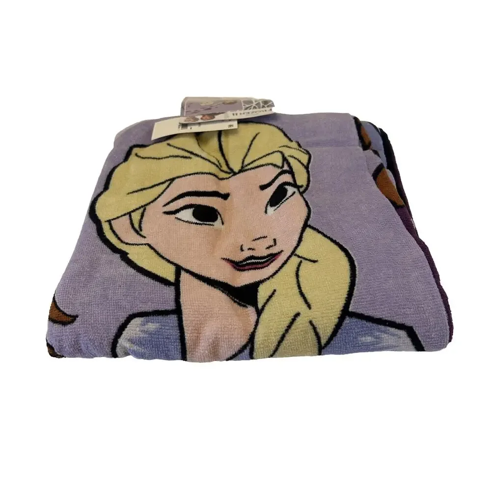 Disney Frozen II Pool Beach Swimming Bath Towel 28x58 100% Cotton Elsa Anna Olaf